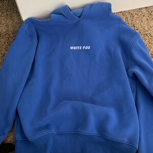 White Fox Leisure Hoodie Cobalt Blue